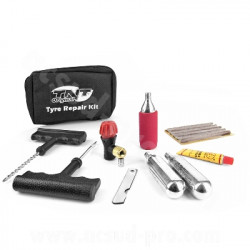 KIT REPARATION TUBELESS MECHES + CARTOUCHES D'AIR COMPRIME 