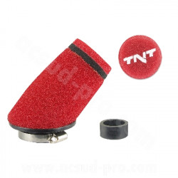 FILTRE A AIR MOUSSE SMALL COUDE ROUGE